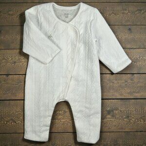 Obaibi Quilted Cable Pattern Lined Jumpsuit size 9 Months